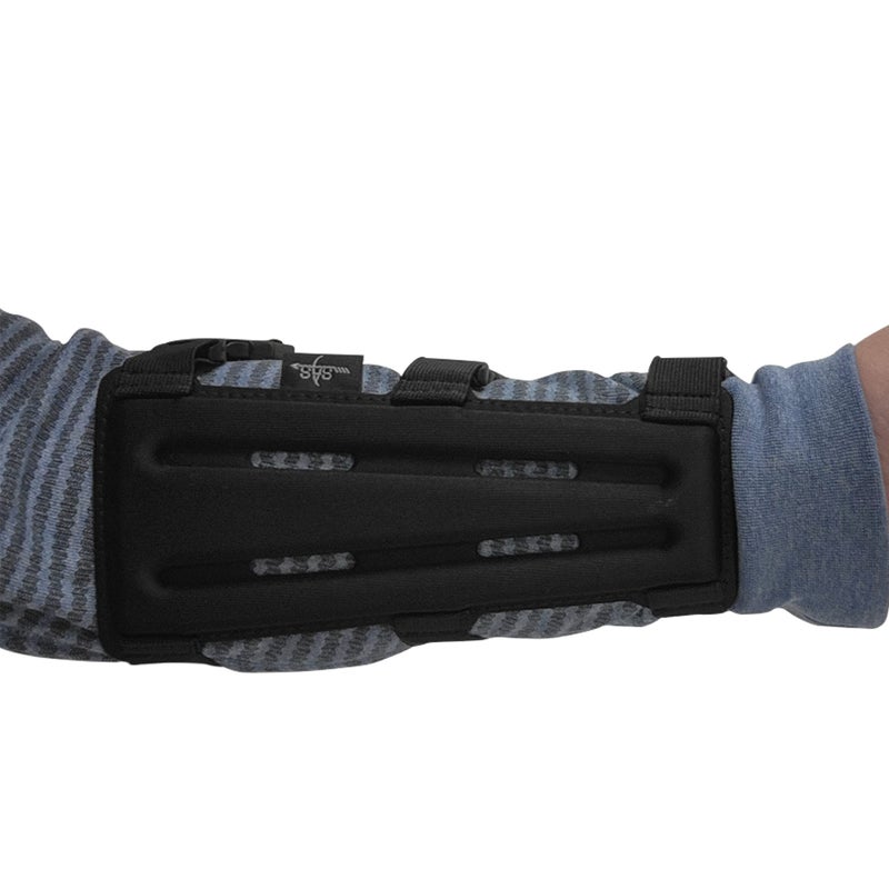 SAS 8" Armguard Archery Bow Range with 3-Strap Buckles (Black) - Image 3